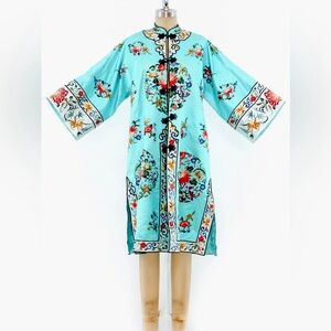 🪷 Golden Bee 🪷Embroidered Floral Kimono Robe. Size S